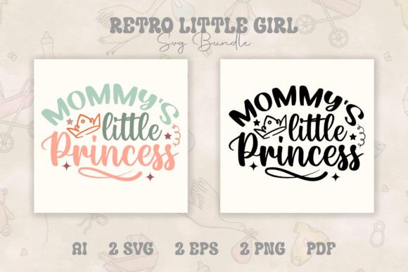 Download Mammy's Little Girl Sayings Retro SVG - Sayings Collection